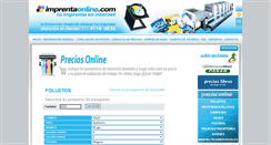 Desktop Screenshot of imprentaonline.com